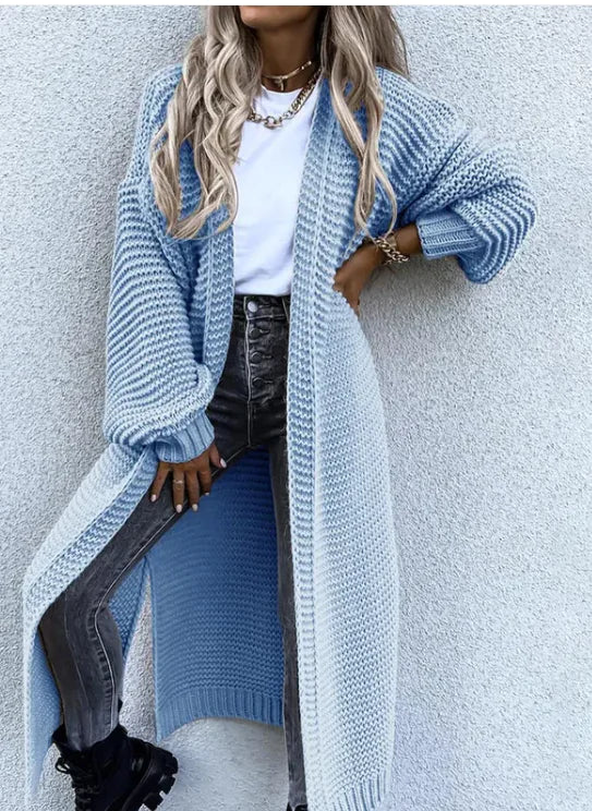Midtlang puffermet cardigan for kvinner mote