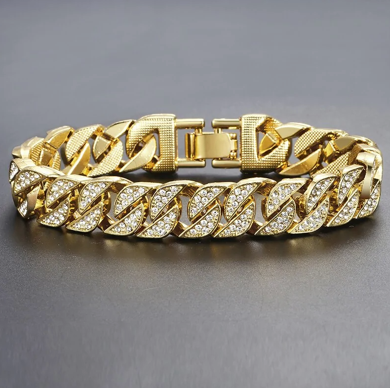 Miami Gold Curb cubansk armbånd