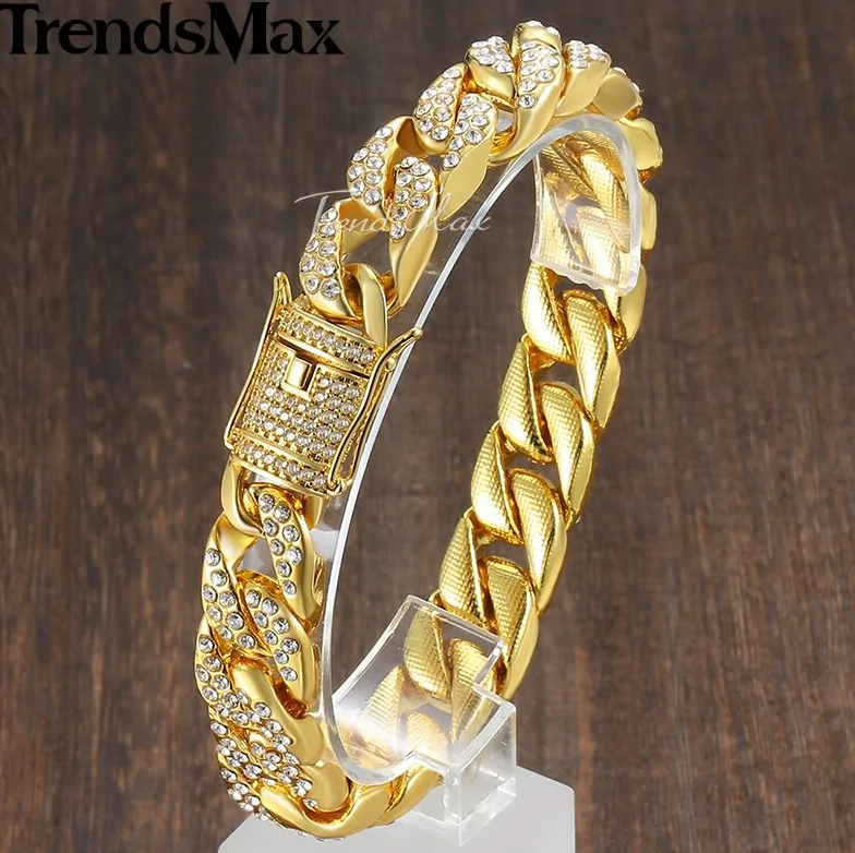 Miami Gold Curb cubansk armbånd