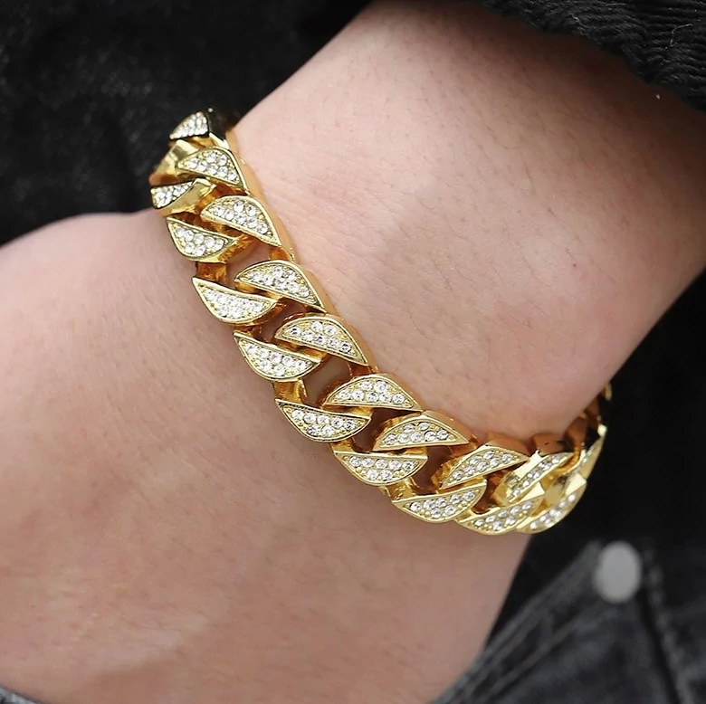 Miami Gold Curb cubansk armbånd
