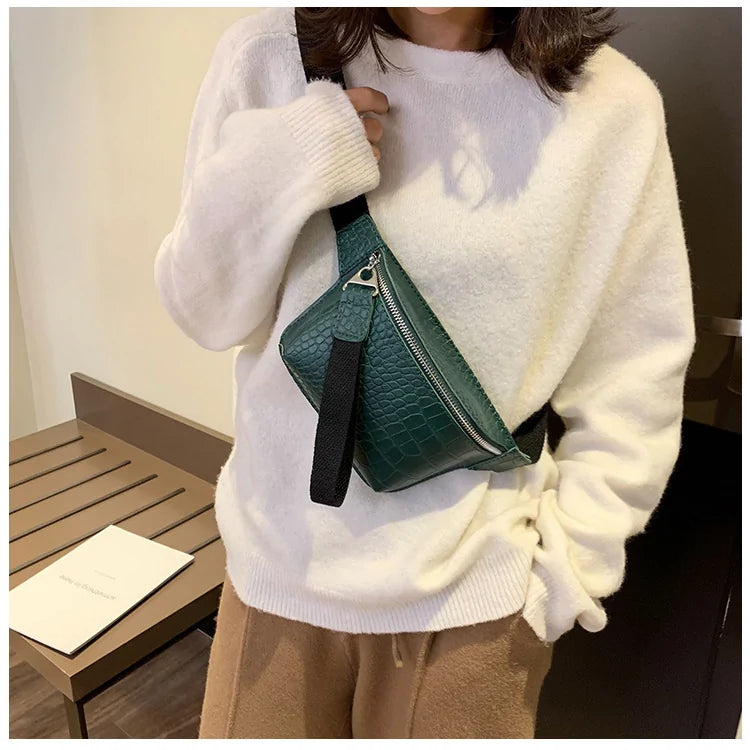 Multicolor Krokodille Messenger Bag