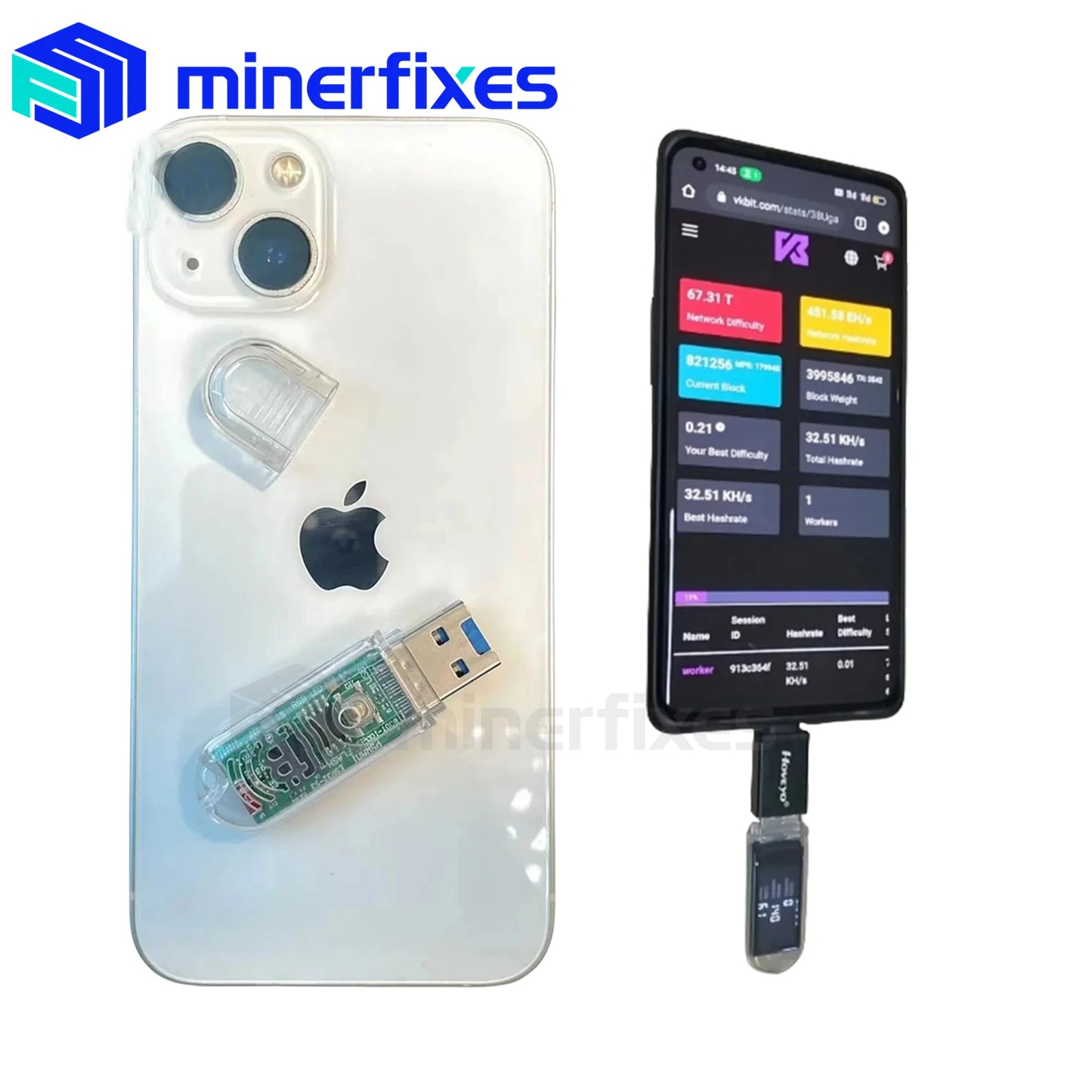 Lucky miner V3 Usb btc solo miner mini 74KH/S Home Silent usb bitcoin