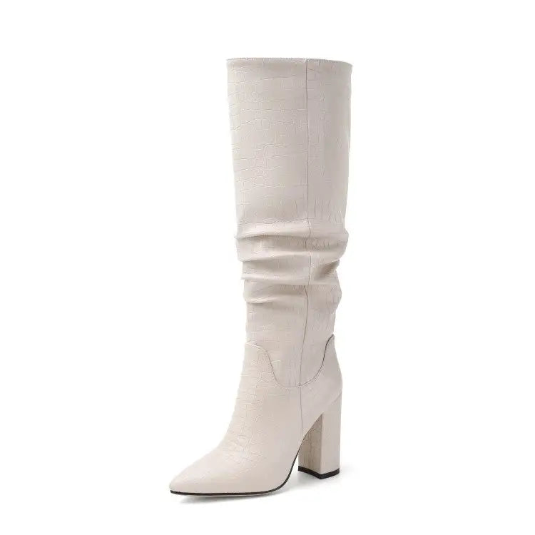 Elegante knehøye støvler