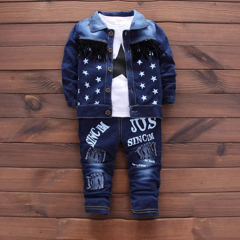 Baby denimsett (3-delt)