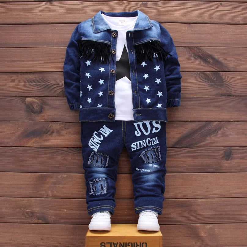 Baby denimsett (3-delt)