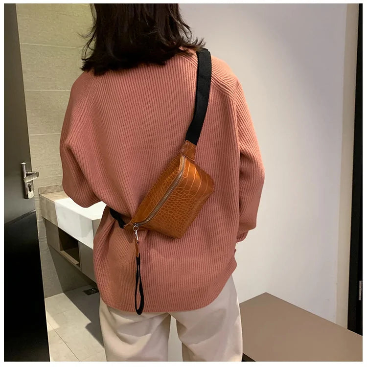 Multicolor Krokodille Messenger Bag