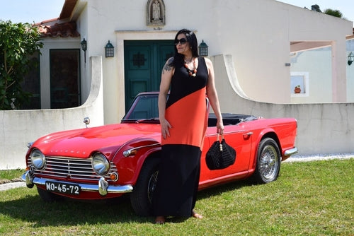 Kjole Flavia / Long Casual Plus Size Dress / Størrelser L til 6XL