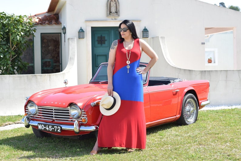 Kjole Flavia / Long Casual Plus Size Dress / Størrelser L til 6XL