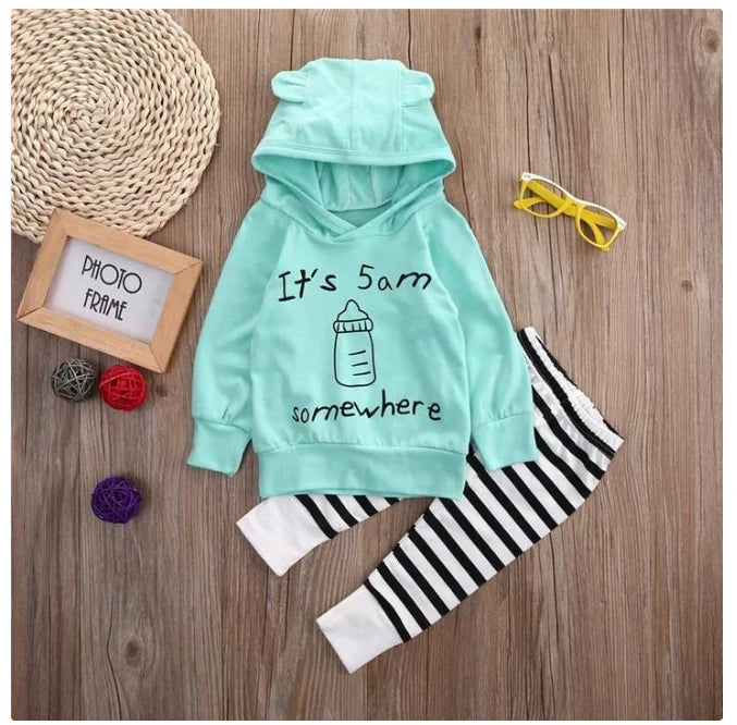 Baby sweatshirt buksesett