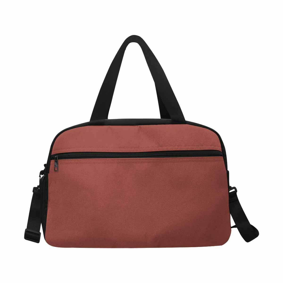 Cognac Red Tote And Crossbody Travel Bag-3