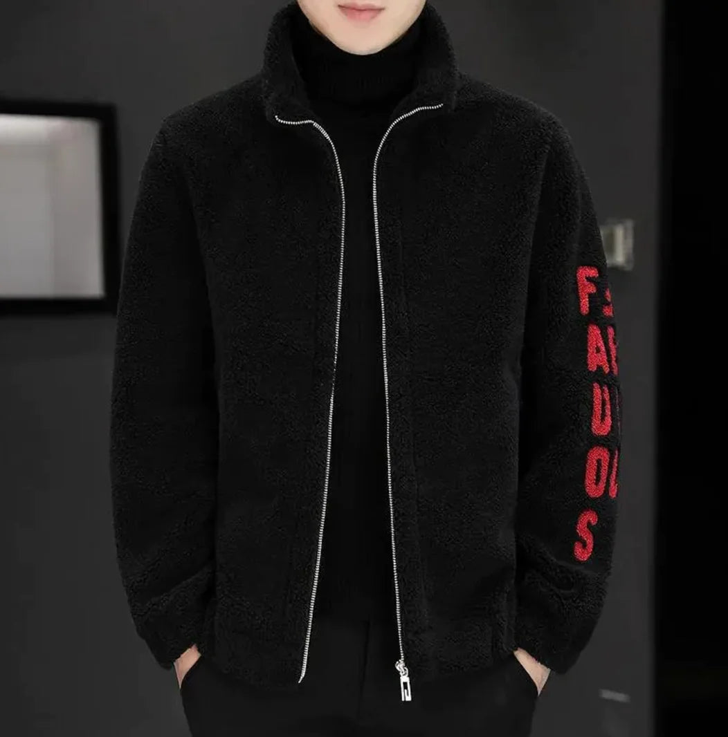 Herrejakke i lammeull og kasjmir