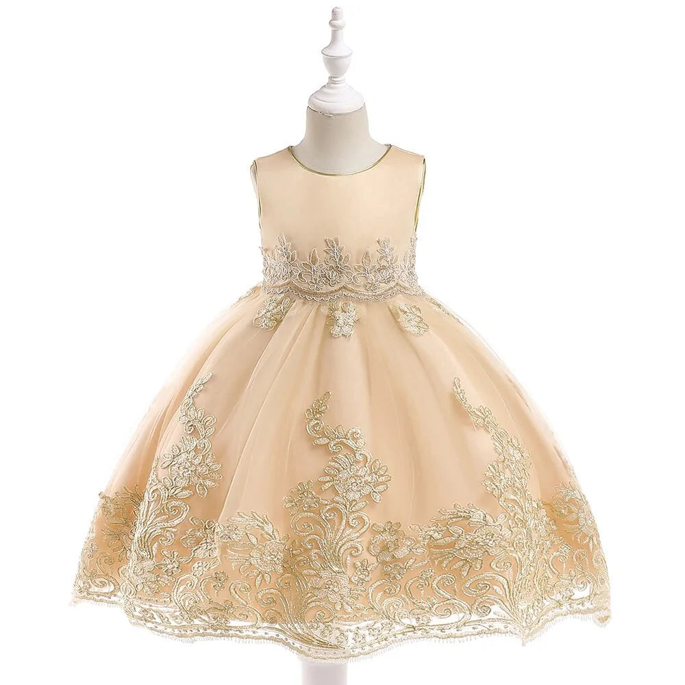 Princess Dress with Applique Details