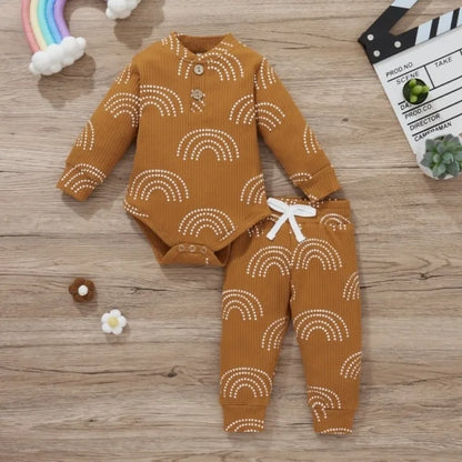 Nyfødt babybody + elastiske bukser