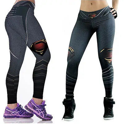 Superman Print Dam Leggings