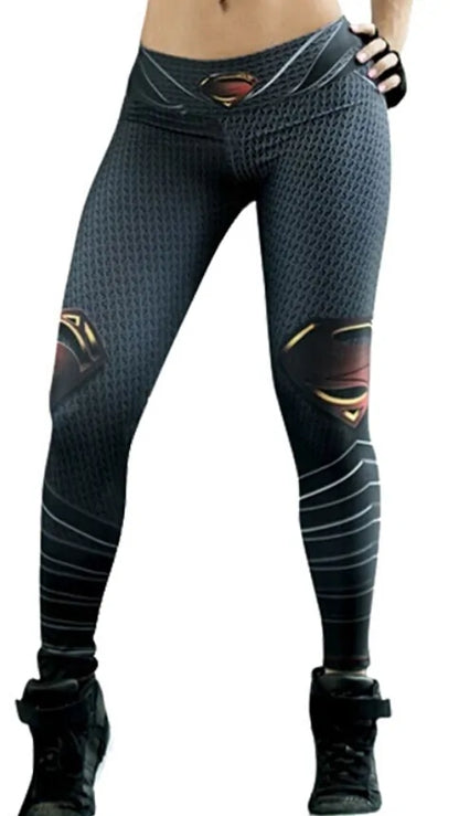 Superman Print Dam Leggings