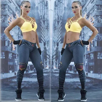 Superman Print Dam Leggings