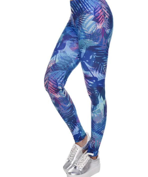 3D digitaltrykk vårhøst smale bukser til dame