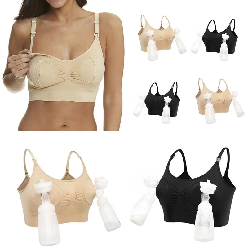 Nursing Bra with Pump Compatibility