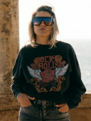 Sudadera Rock & Roll alas-0