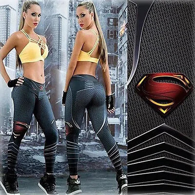 Superman Print Dam Leggings
