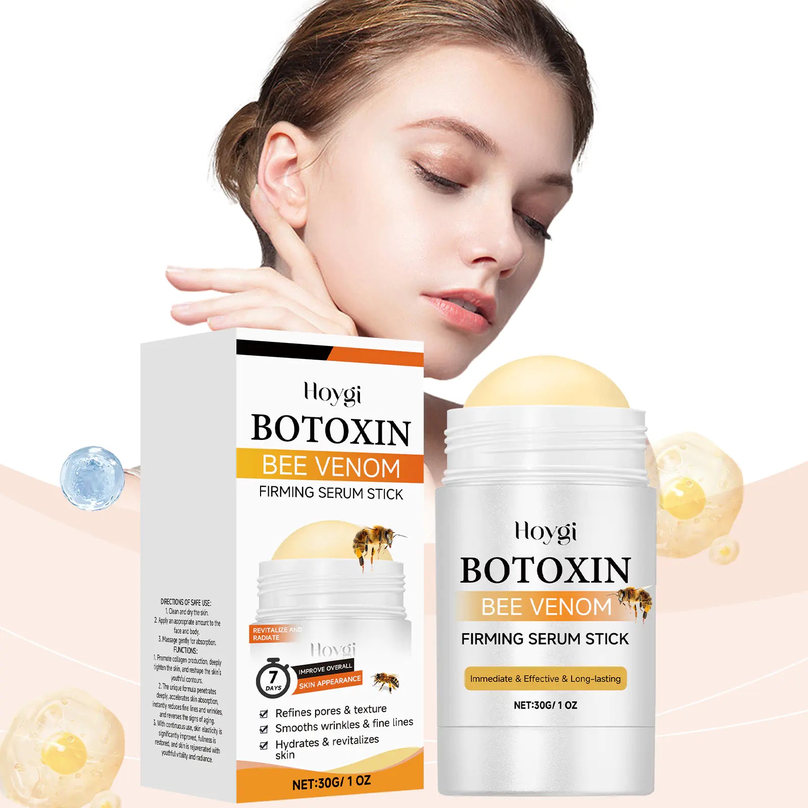 Pleiepinne for hals og ansiktskontur