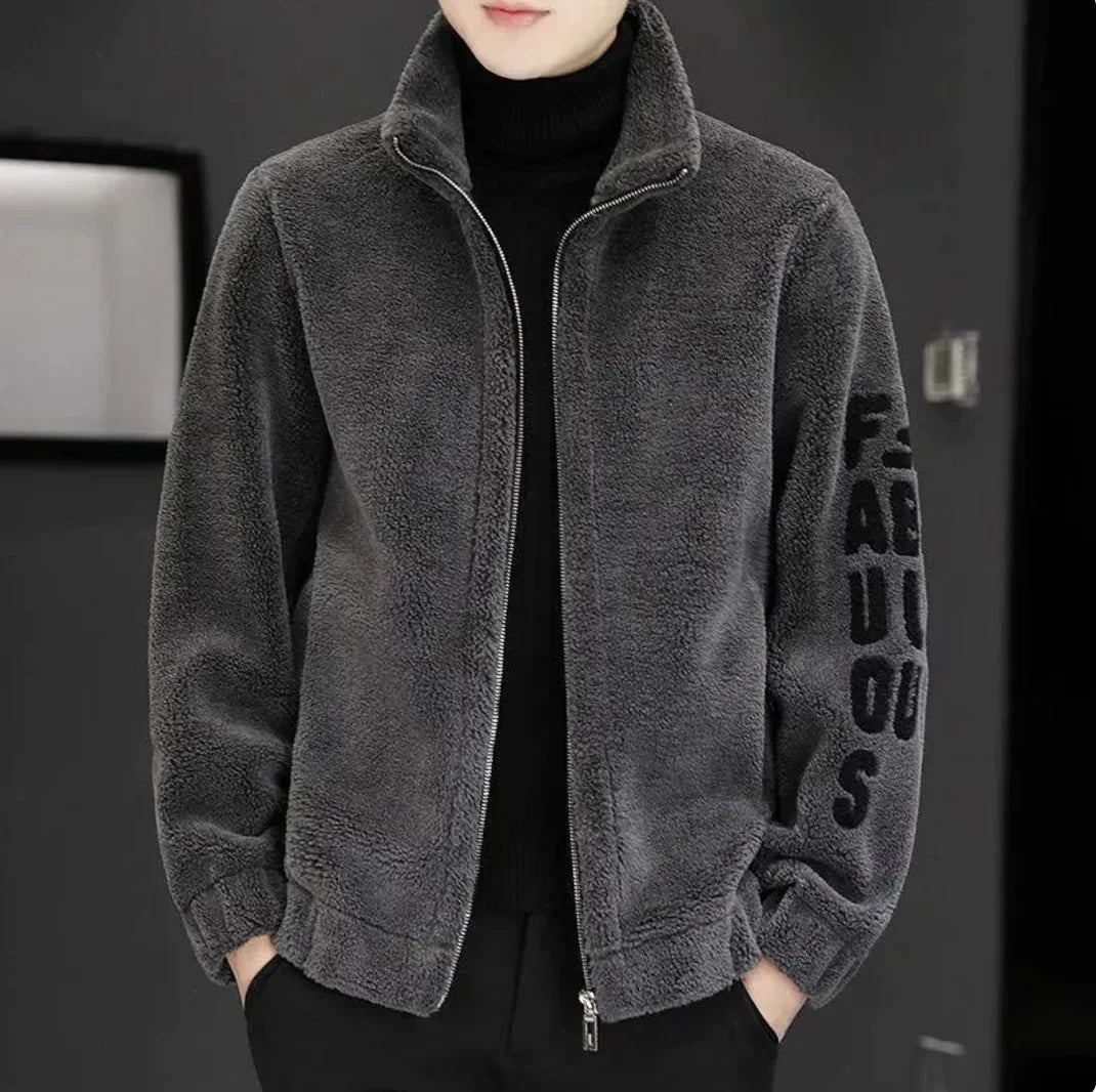 Herrejakke i lammeull og kasjmir