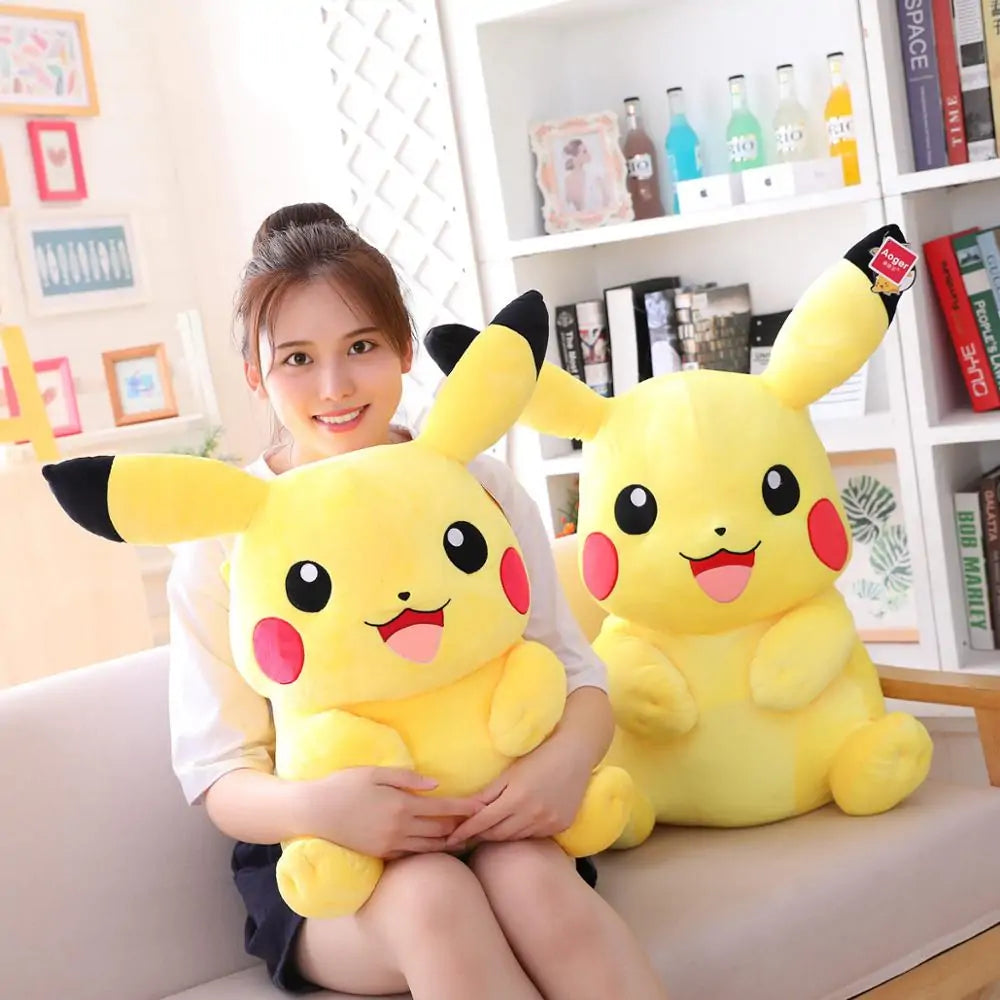 Pikachu plysjdukke i stor størrelse