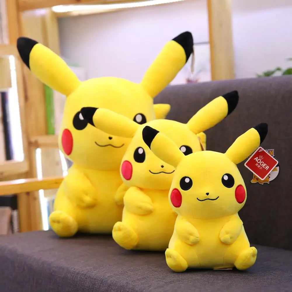 Pikachu plysjdukke i stor størrelse