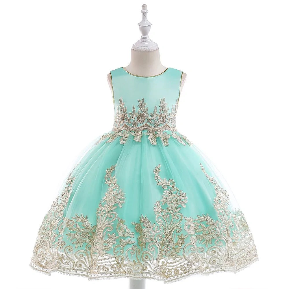 Princess Dress with Applique Details