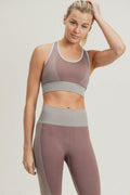 Chevron Track Seamless Hybrid Racerback Sports