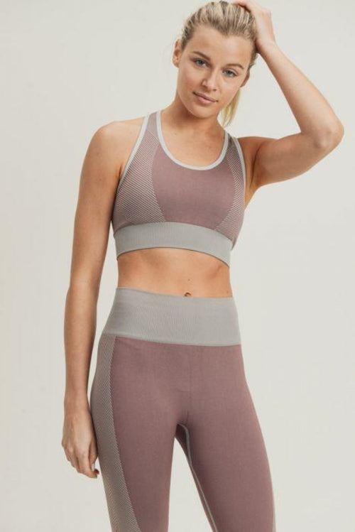 Chevron Track Seamless Hybrid Racerback Sports