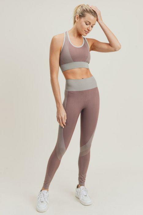 Chevron Track Seamless Hybrid Racerback Sports