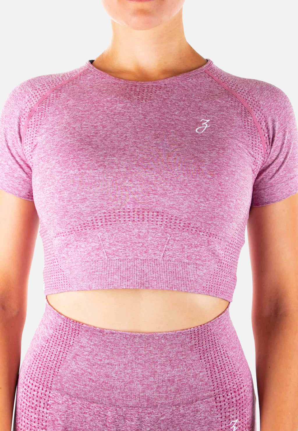 Pink Dynamic Crop Top - Athletic Wear