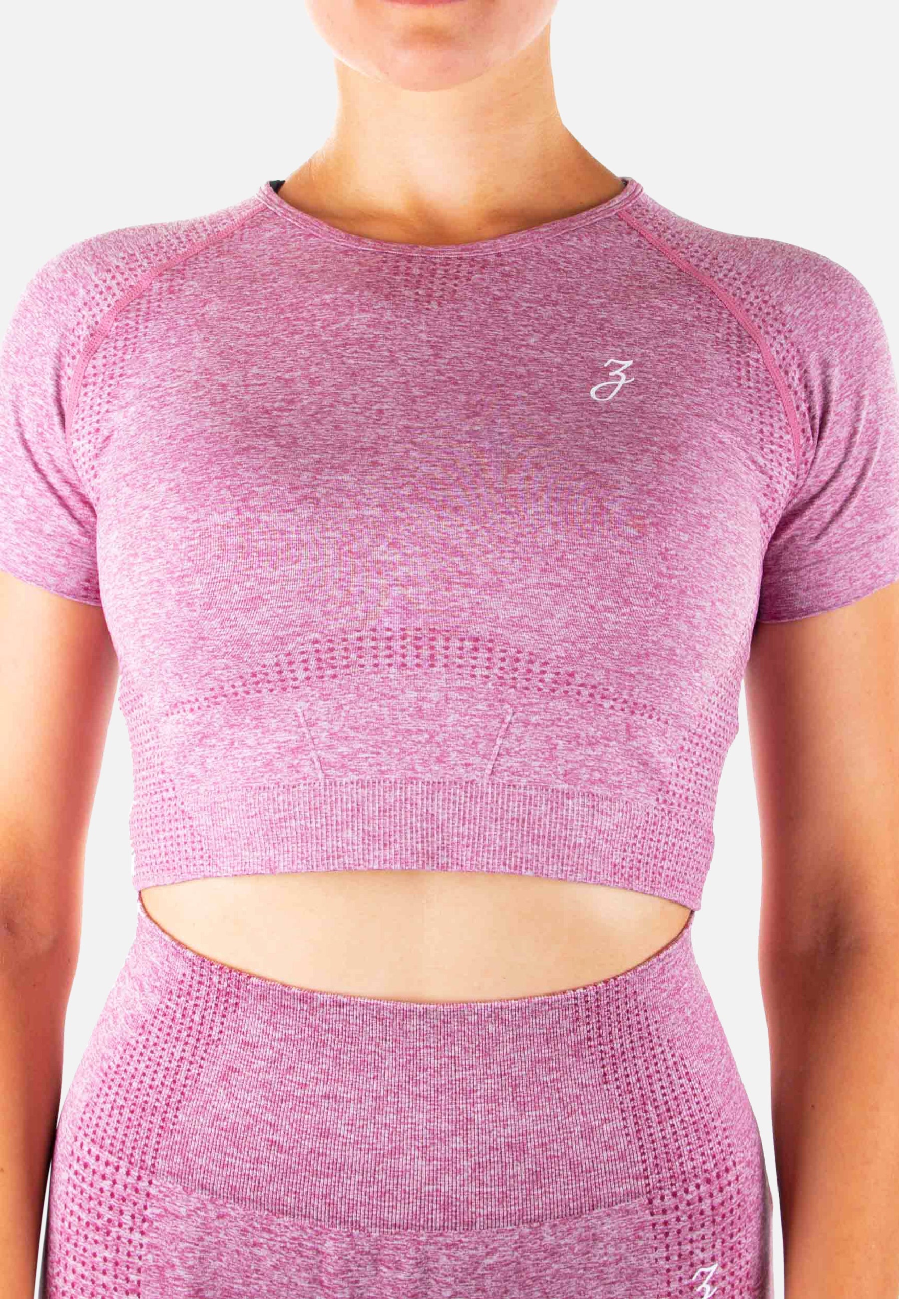 Pink Dynamic Crop Top - Athletic Wear