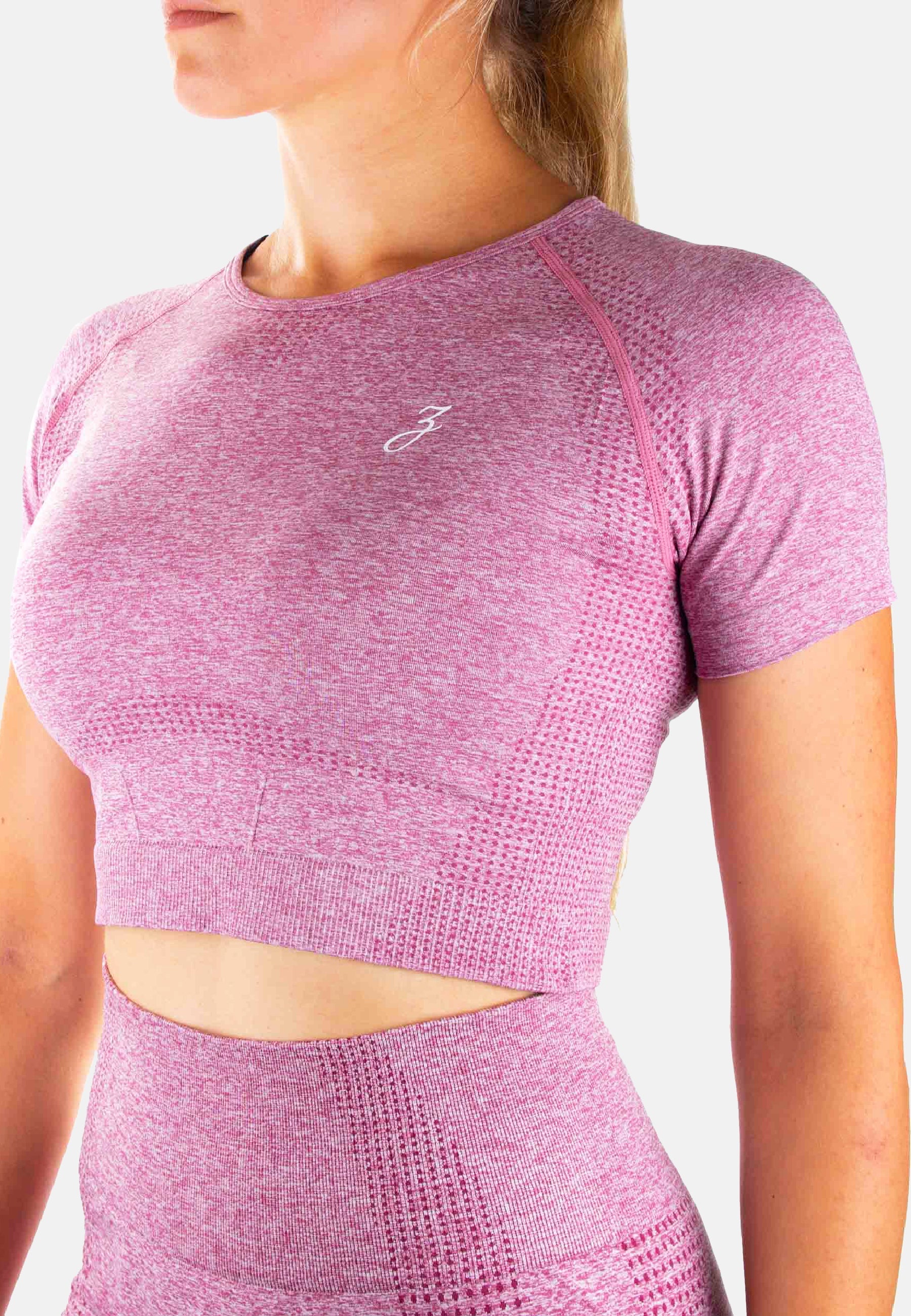 Pink Dynamic Crop Top - Athletic Wear