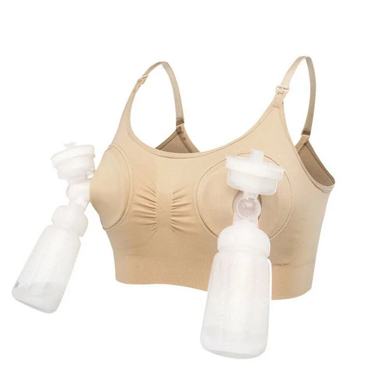 Nursing Bra with Pump Compatibility