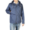 Hackett Men's Blue Bomber Jacket with Hood