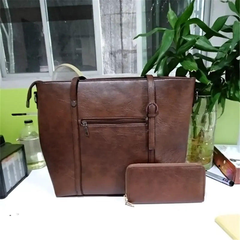 Retro skulderveske for kvinner - Fasjonabel handleveske