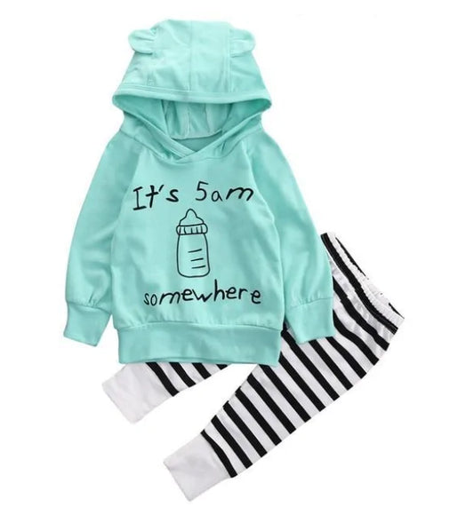 Baby sweatshirt buksesett