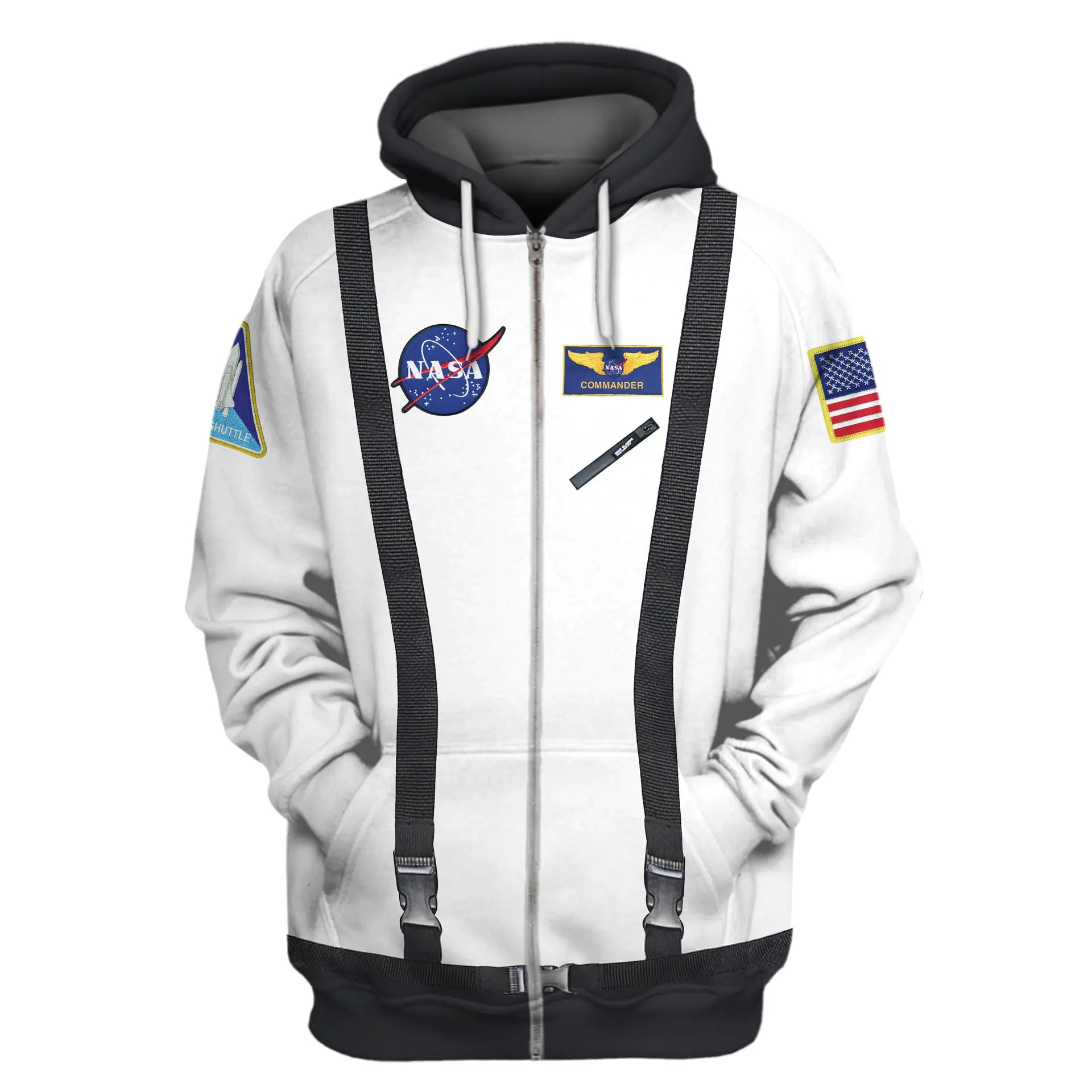 Hettegenser med digitalt 3D-trykk for par – avslappet stil