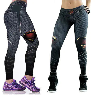 Superman Print Dam Leggings
