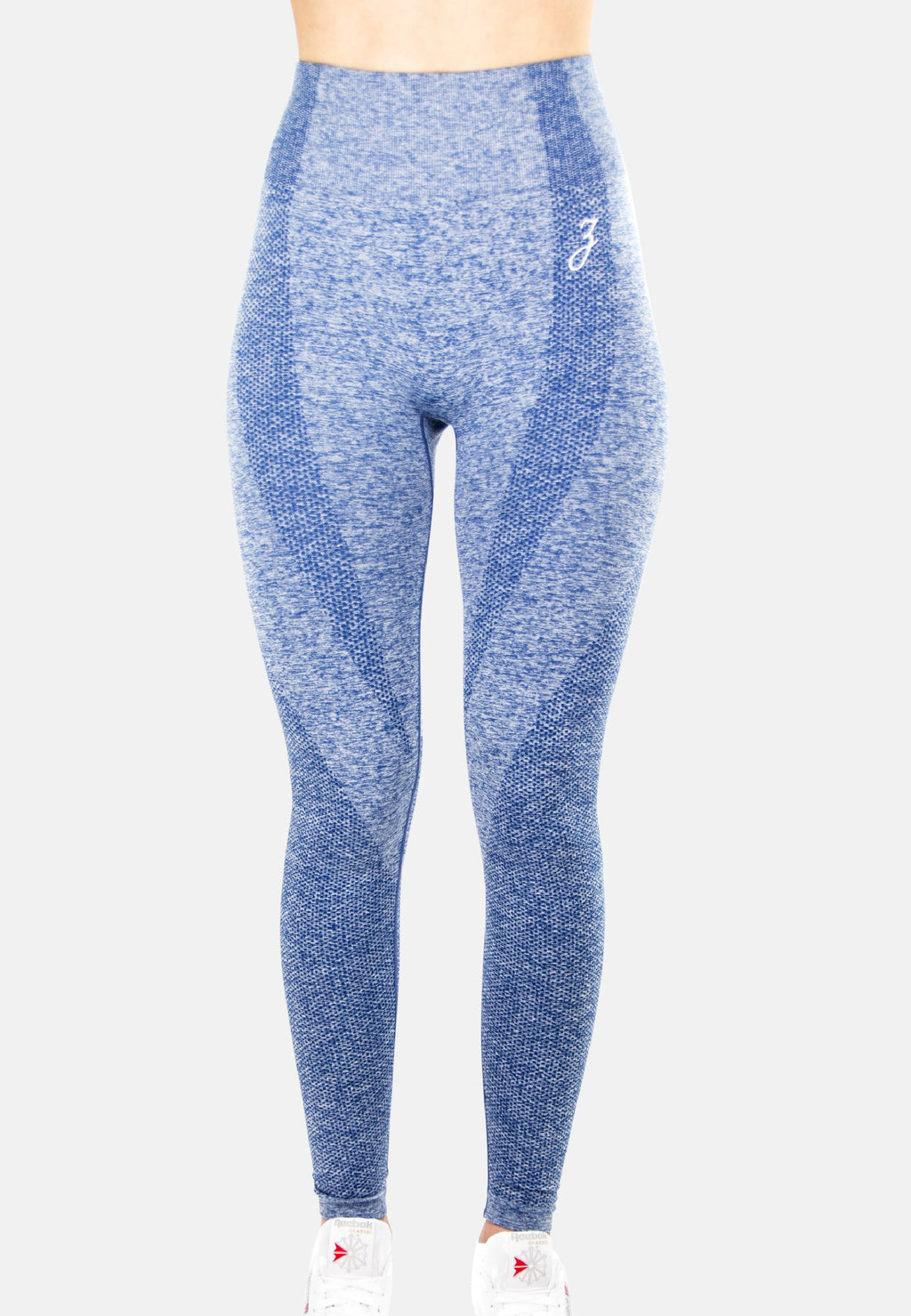 Blue Dynamic High-Waisted Leggings