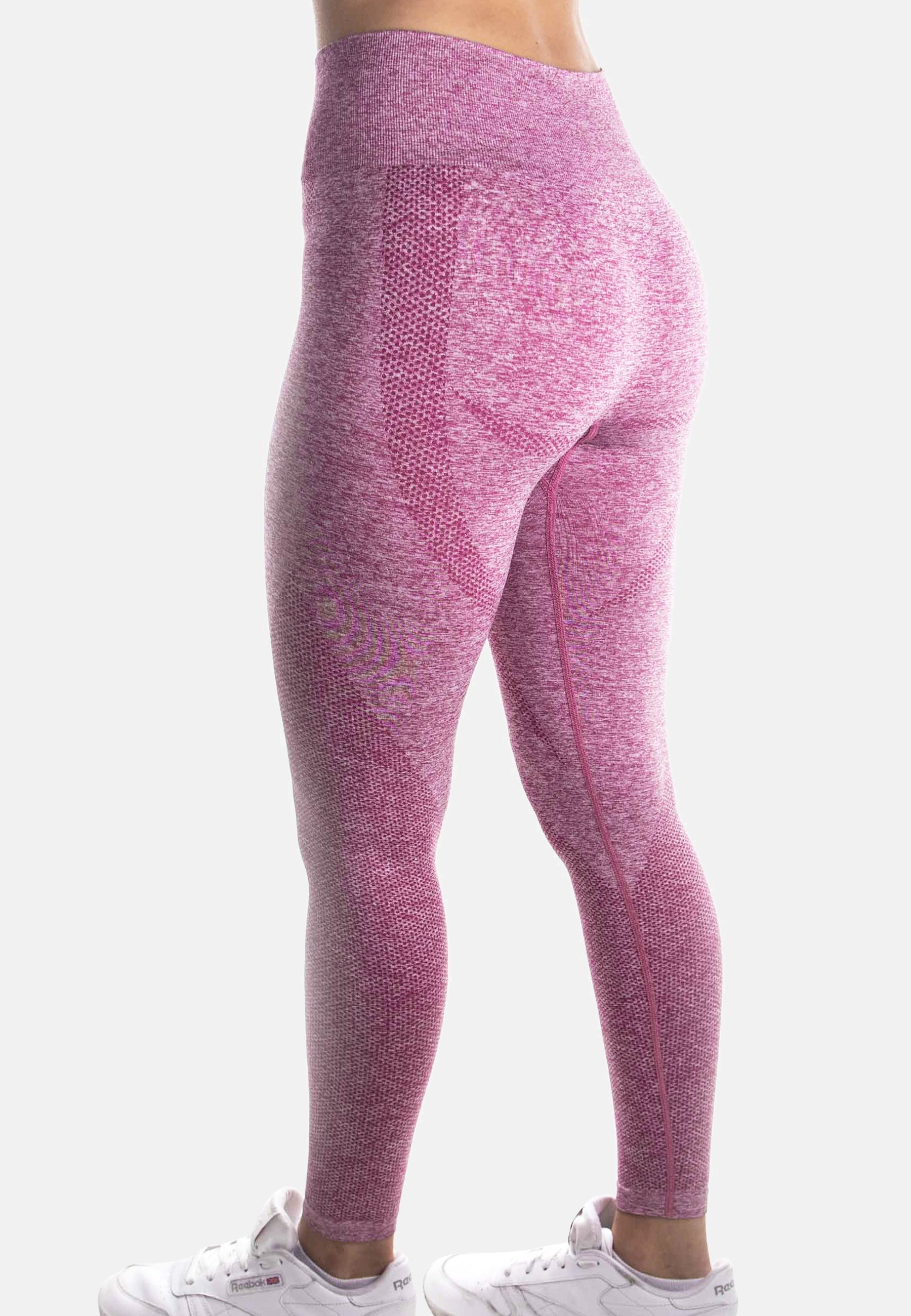 Pink Dynamic High-Waisted Leggings