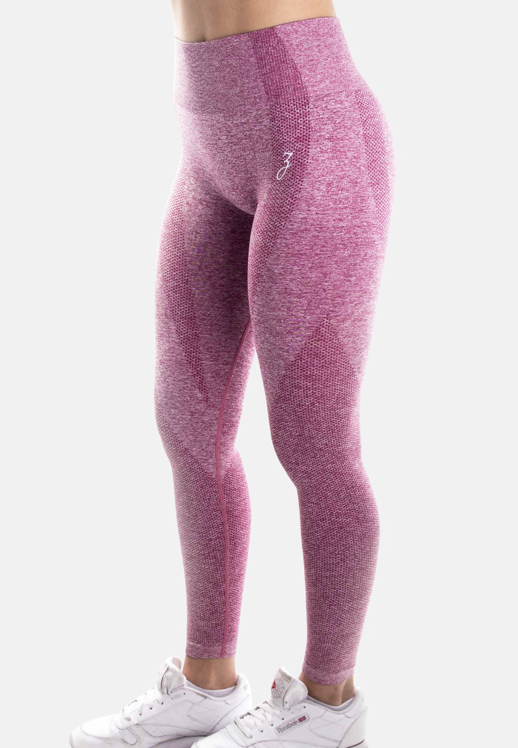 Pink Dynamic High-Waisted Leggings