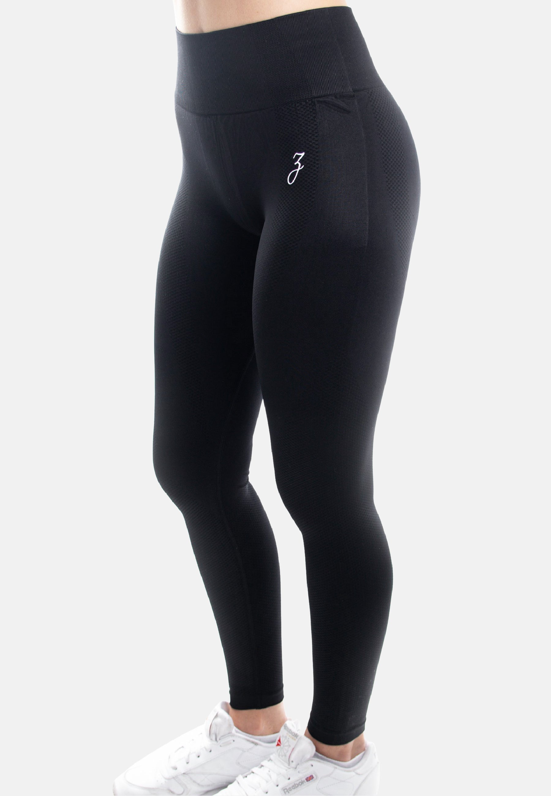 Black Dynamic High-Waisted Leggings