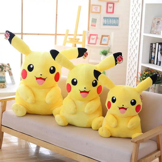 Pikachu plysjdukke i stor størrelse
