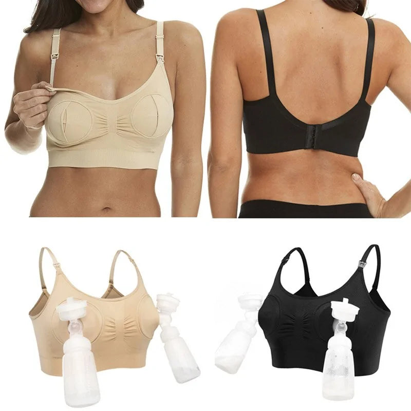 Nursing Bra with Pump Compatibility