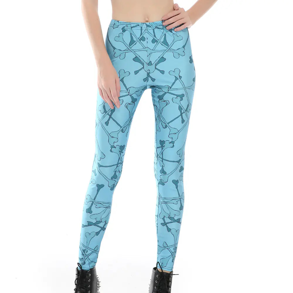 Digitaltrykkede leggings med elegant Deadpool-design