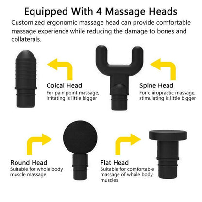 30 Speeds Premium 6 Heads håndholdt massasjeapparat