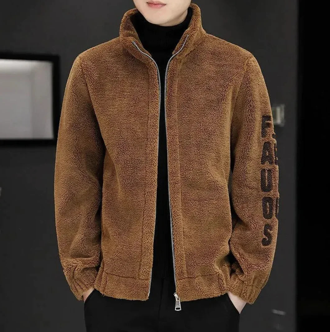 Herrejakke i lammeull og kasjmir